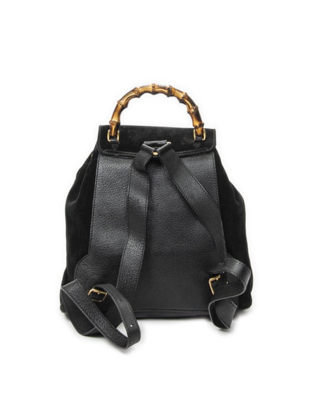 Gucci Rajibanbu Backpack Black Suede Leather - Picture 5 of 10